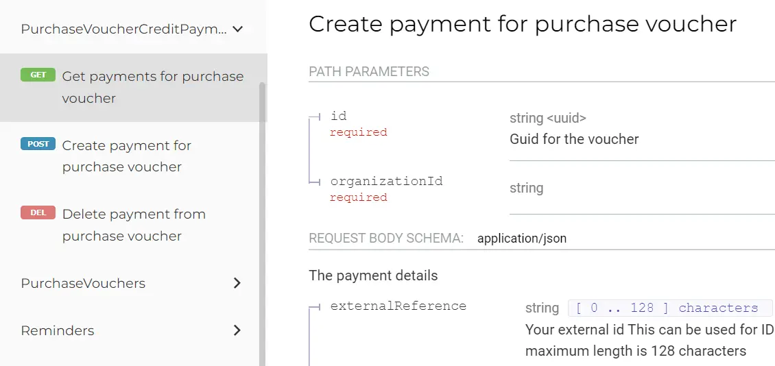 our new endpoint to add payments to purchases with credit